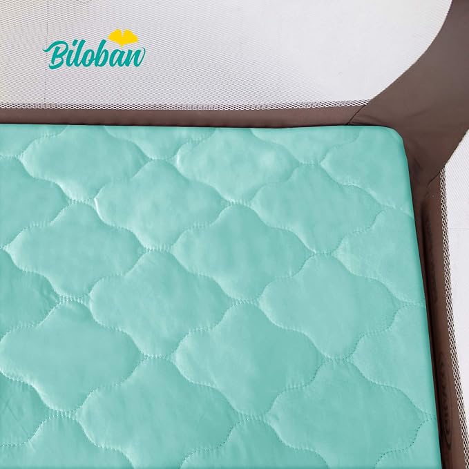 Waterproof Sheet for Pack n Play Quilted, Playard Sheet Protector 39" X 27" - Image 4