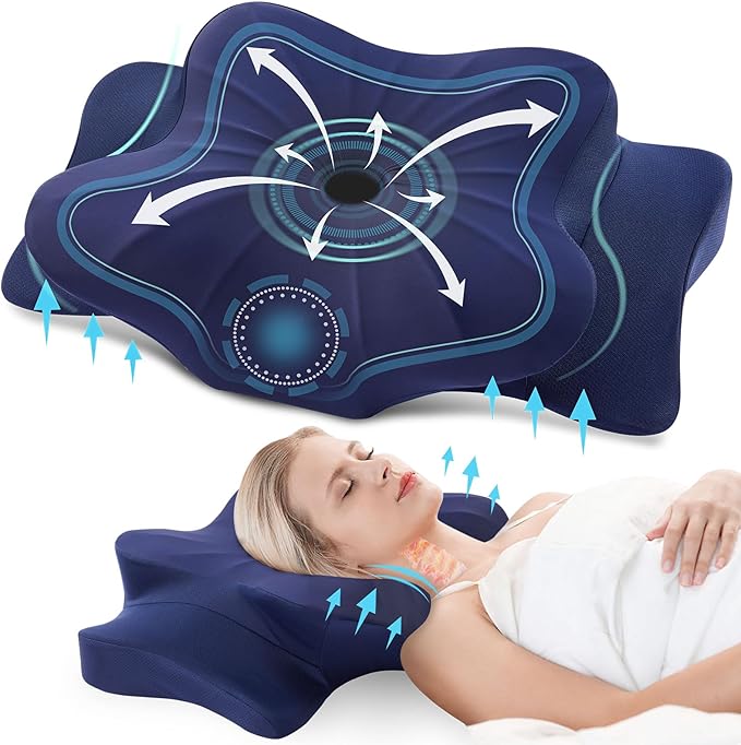 DONAMA Cervical Pillow for Neck and Shoulder Pain Relief, Cooling Contour by DONAMA