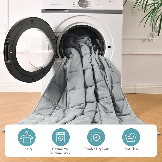 Topblan Weighted Blanket for Adults 12lbs, Soft Cooling Breathable Weighted - Image 6