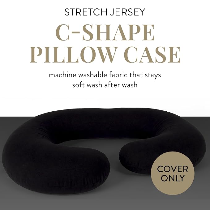 Betty Dain Stretch Jersey Pregnancy/Maternity Pillowcase C-Shape Compatible - Image 2