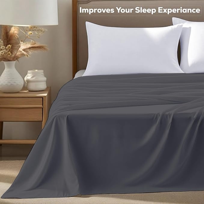 GOLD TEXTILES Full Flat Sheet 12 Pack – Brushed Microfiber Top Sheets - Image 6