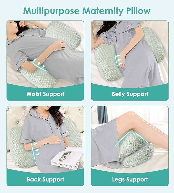 Pregnancy Pillow Cooling for Sleeping, Detachable and Adjustable Double-Sided - Image 3