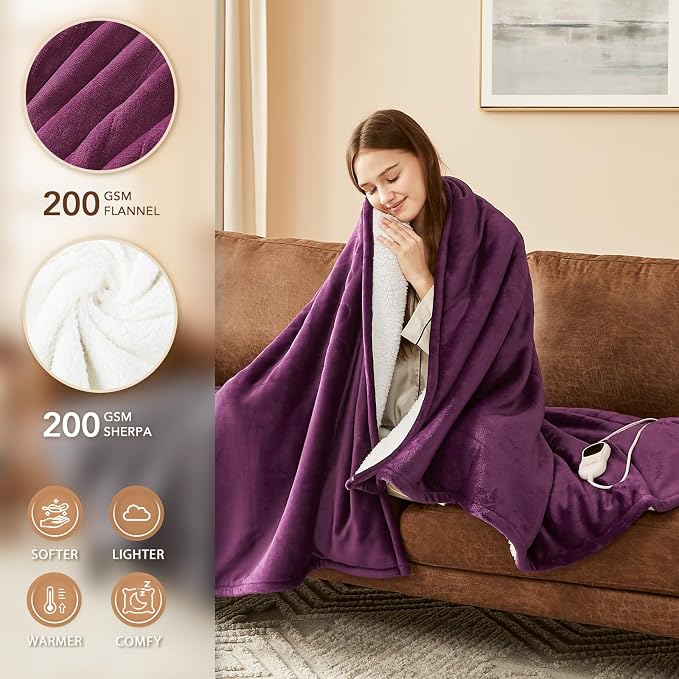 Homemate Electric Heated Blanket King Size - Image 2