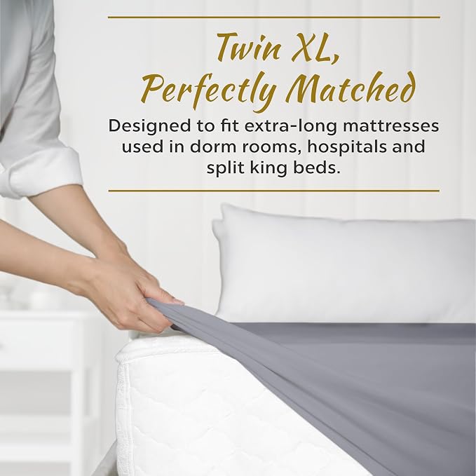 Ultra Soft Microfiber Full XL Fitted Sheets – 1800 Thread Count, Deep 15” Pocket - Image 2