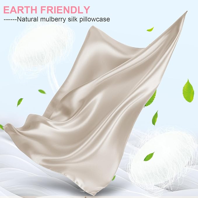 Silk Pillow Cases 2 Pack Standard Size - Image 2