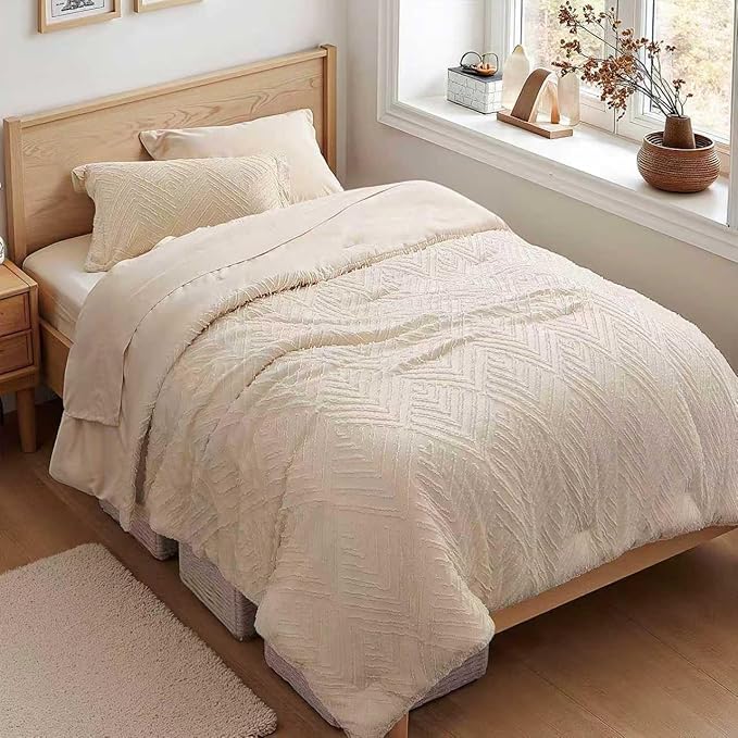 Zzlpp Twin Comforter Set 5 Pieces, Pillow Sham, Pillowcase, Flat Sheet by ZZLPP