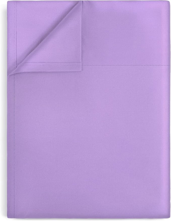 Lirex White Twin Flat Sheet Only, Ultra Soft & Breathable Brushed 1800 by Lirex