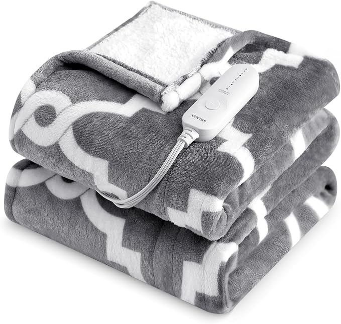 VENTIMI Electric Heated Blanket Throw, Heating Blanket - Image 8