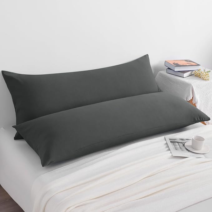 NTBAY Body Pillow Cases Set of 2, 2 Pack Brushed Microfiber 20x54 Pillow Cases - Image 5