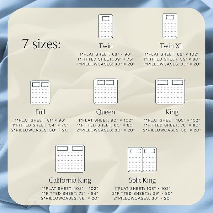 LuxClub 4 PC Full Sheet Set, Deep Pockets Wrinkle Free Cooling Bed Sheets Hotel - Image 4
