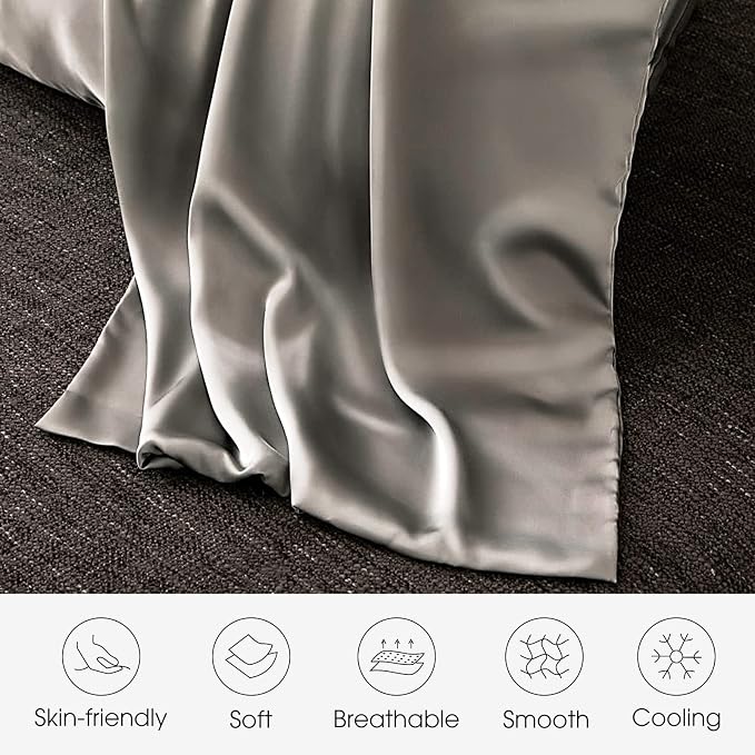 100% Silk Pillowcase for Hair and Skin Toddler Size 2 Pack Mulberry Silk Pillow - Image 3