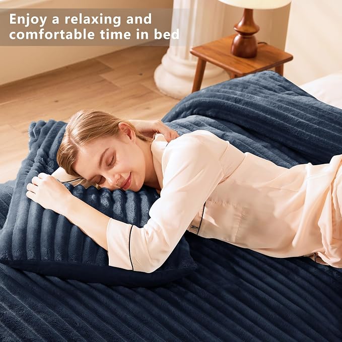 CozyLux Fluffy King Size Comforter Set - Image 8