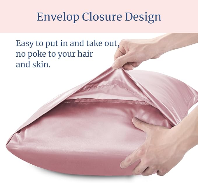 BEDELITE Satin Pillowcase for Hair and Skin, Super Soft and Cooling Similar to - Image 6
