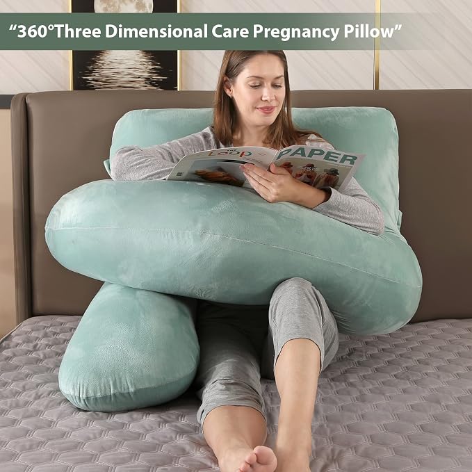 BATTOP Pregnancy Pillows for Sleeping, Full Body Maternity Pillow, Support for - Image 2