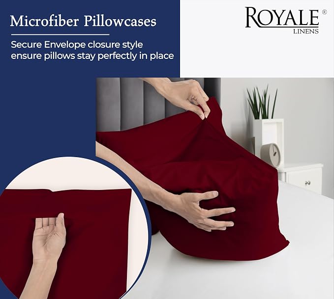 Royale Linens Standard Pillowcase Set of 2 - Image 5