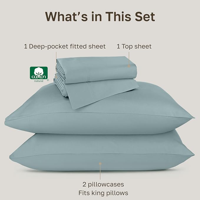 California Design Den Luxury King Size Sheets Set - Image 4
