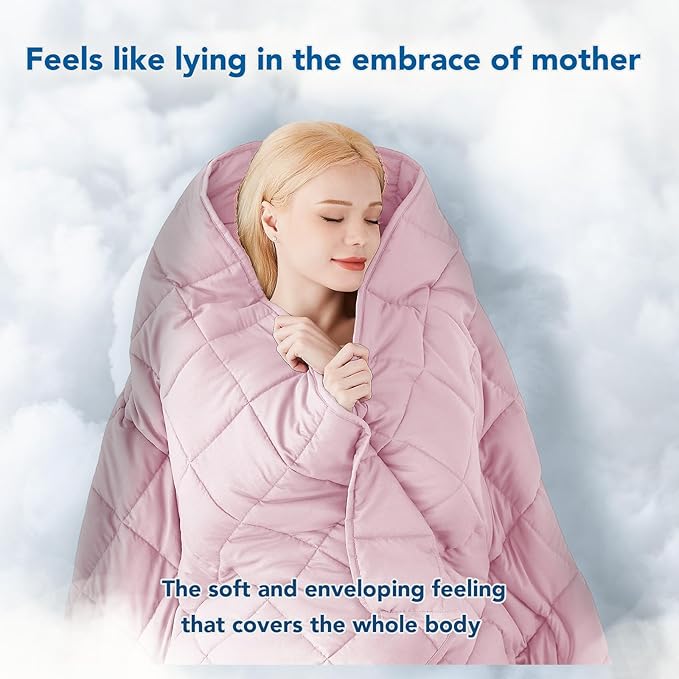 Topcee Weighted Blanket for Adults Twin Size Soft Cooling Heavy Blanket Sleeping - Image 4