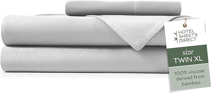 Hotel Sheets Direct 3 Piece Bed Sheet Set Twin XL Size, 100% Viscose Derived by HOTELSHEETSDIRECT