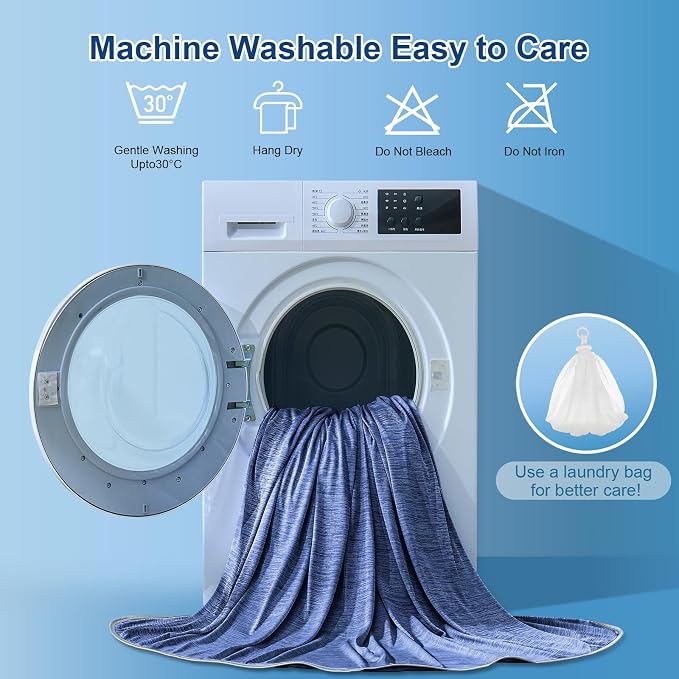 KMUSET Cooling Blanket Twin XL, Double Sided Summer Cooling Blankets - Image 7