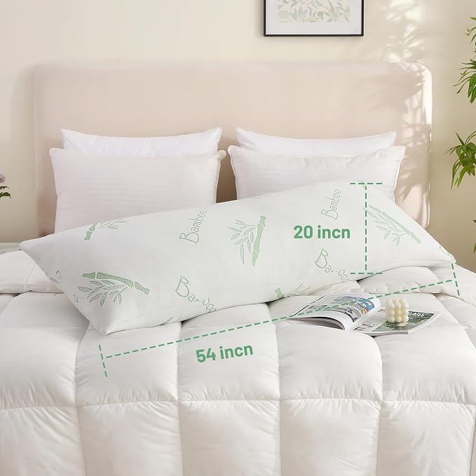 Primesoft Body Pillow for Adults, Memory Foam Long Pillow for Side Sleeper - Image 7