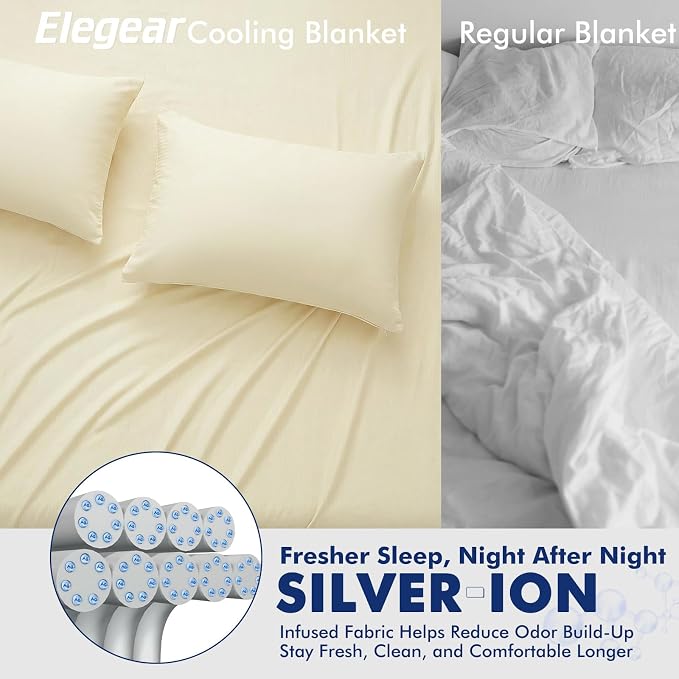 Elegear Cooling Blankets for Hot Sleeper, Arc-Chill 3.0 Cool Fiber - Image 3