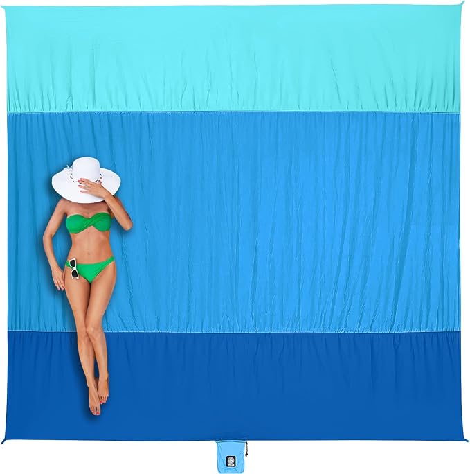 WEKAPO Beach Blanket Sandproof Waterproof, Extra Large Beach Mat, Oversized & by Wekapo