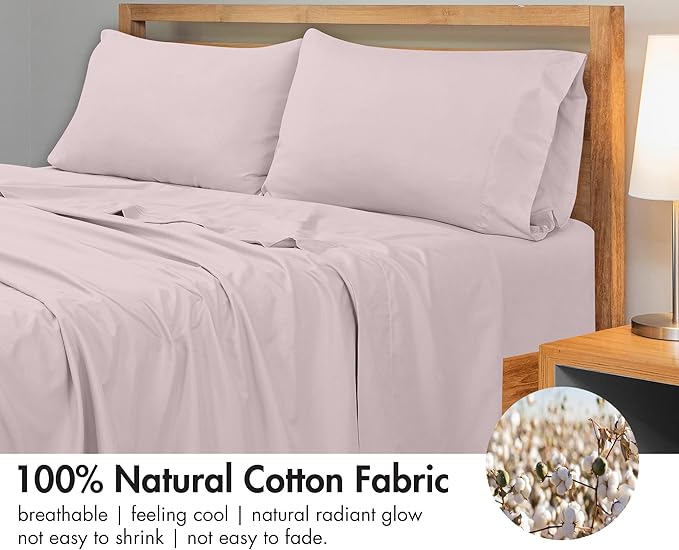 Royale Linens 300 Thread Count 100% Long Staple Combed Cotton Flat Sheet - Image 4