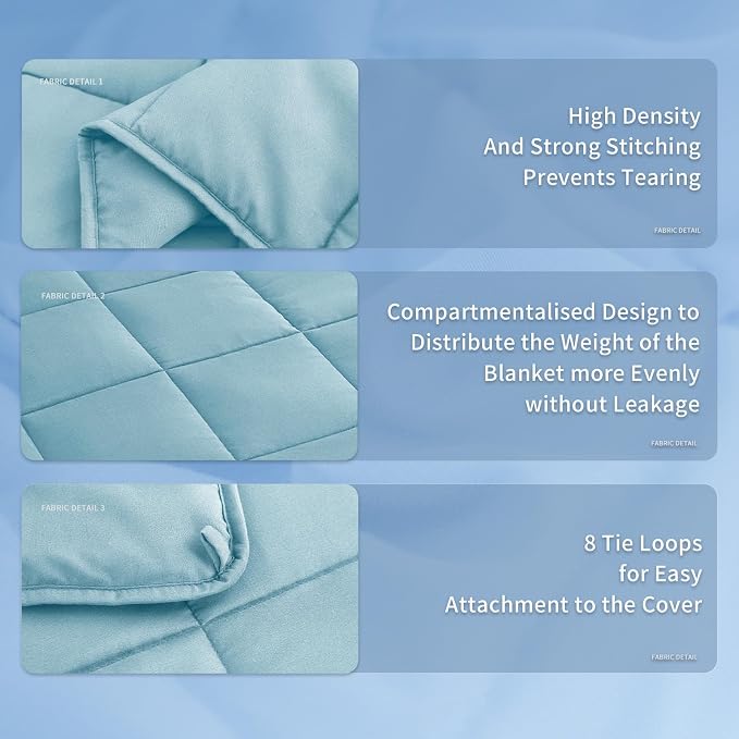 Topcee Weighted Blanket for Adults Queen Size Soft Cooling Heavy Blanket - Image 5
