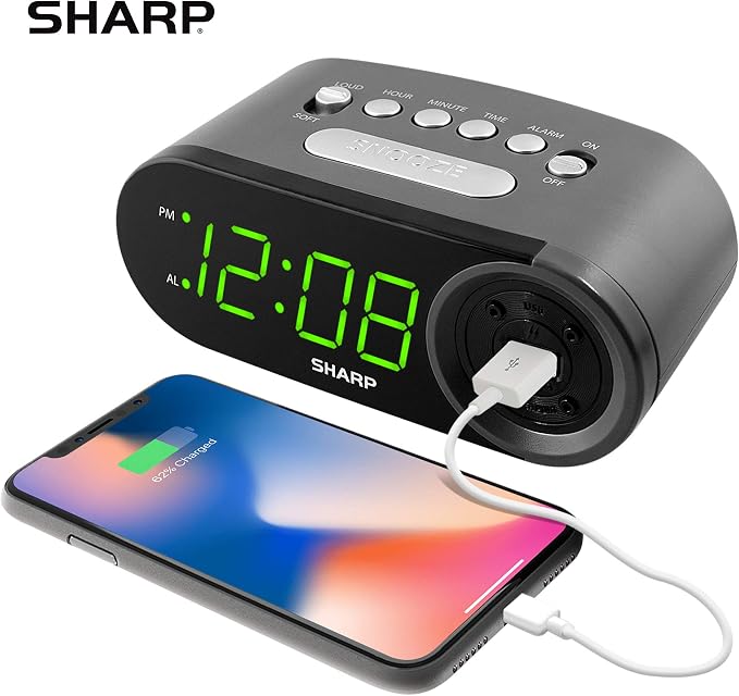 Sharp Digital Easy to Read Alarm Clock - Image 2