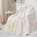 Drewin Weighted Blanket for Adults Queen Size 12 lbs, Soft Fuzzy Jacquard by Home