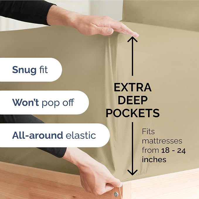 Extra Deep Twin Sheet Set - Image 3
