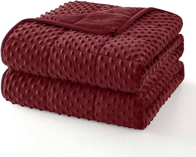 Topcee Weighted Blanket for Adults, Minky Dots Heavy Blanket for Woman by Topcee%E2%80%94ForYourGoodSleep
