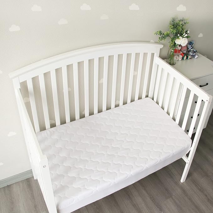 2 Pack Crib Mattress Protector Sheets, Fitted Waterproof Mattress Pad Cover - Image 4