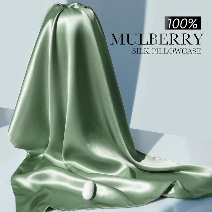 100% Mulberry Silk Pillowcase for Hair and Skin, 22 Momme Pure Natural Silk - Image 4