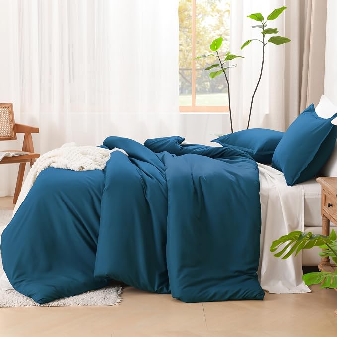 Litanika Teal Comforter California King Size, 3 Pieces Cal King Turquoise - Image 5