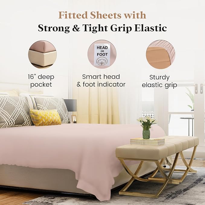 Good Sleep Bedding King Size Fitted Sheets Only - Image 3