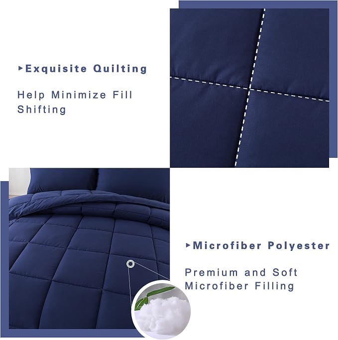 DOWNCOOL Queen Comforter Set -All Season Bedding Comforters Sets - Image 4