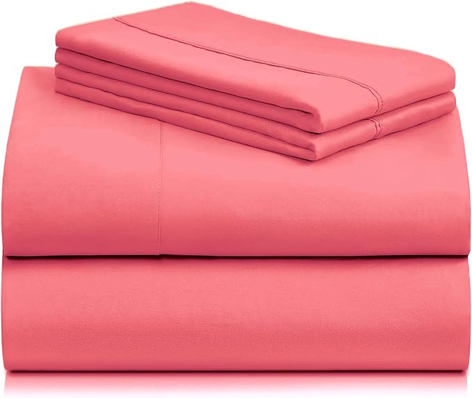 LuxClub 4 PC Sheet Set Bed Sheets Deep Pockets 16" Eco Friendly Wrinkle Free - Image 8
