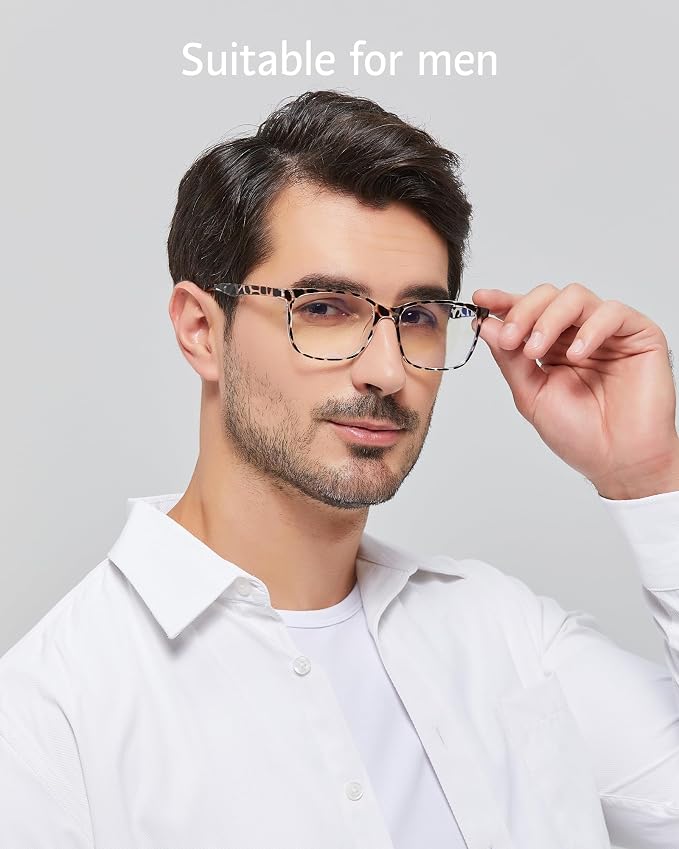 ANRRI Blue Light Glasses Men Women Leopard Blue Light Blocking Computer Glasses - Image 2
