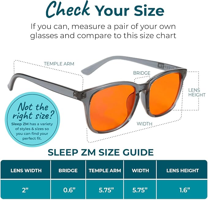 Sleep ZM Blue Light Blocking & Light Sensitivity Glasses - Image 2