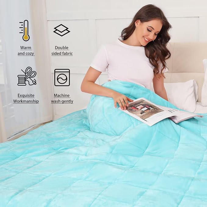 Alomidds Weighted Blanket for Adults, 12lb Twin Size Weighted Blankets - Image 4