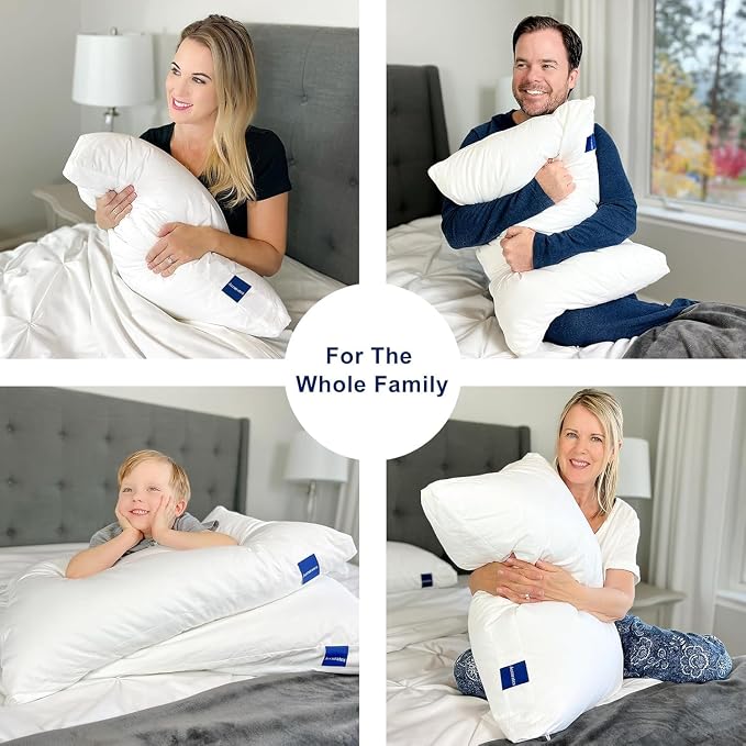 ACCURATEX Hybrid Pillow for Sleeping, Adjustable Shredded Memory Foam Pillow - Image 6