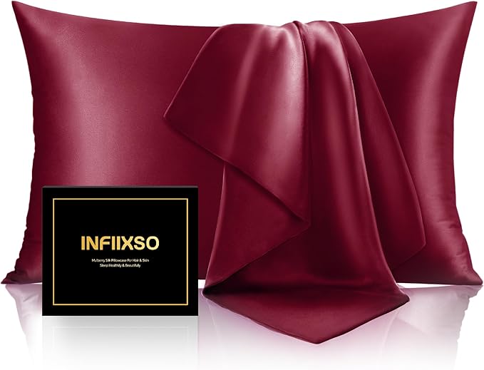 INFIIXSO Mulberry Silk Pillow Case King Size, Silk Pillowcase by INFIIXSO