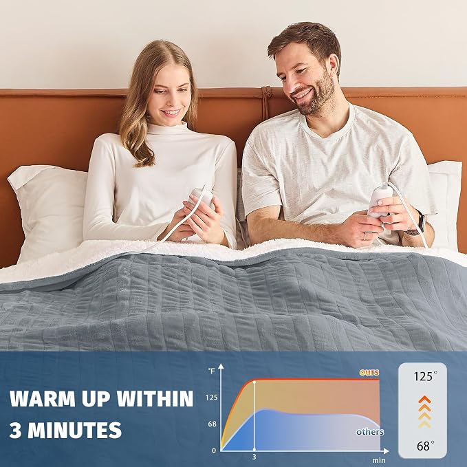 Heated Electric Blanket Queen Size - Image 5
