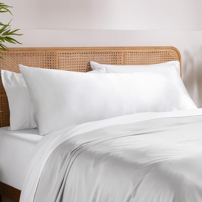 Bare Home 100% Rayon Made from Bamboo Luxury Body Size Cooling Pillowcase by BareHome