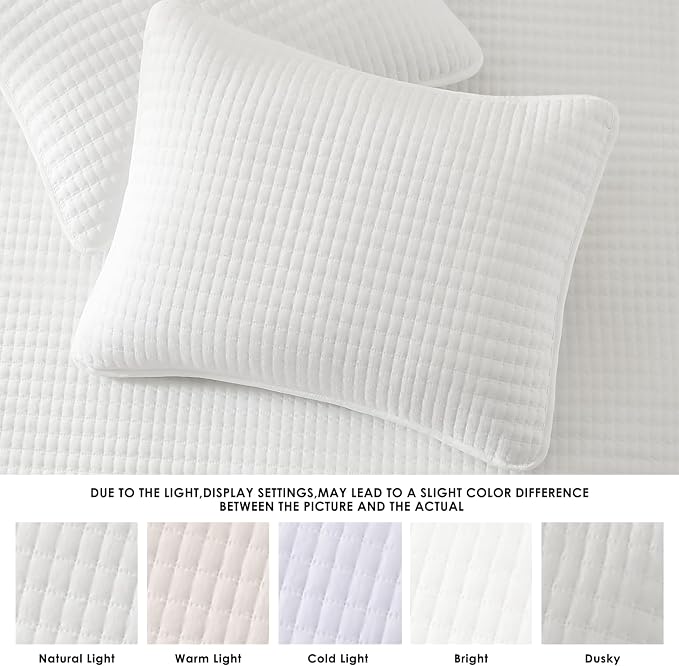 WRENSONGE White California/Oversized King Size Quilt Bedding Set - Image 5
