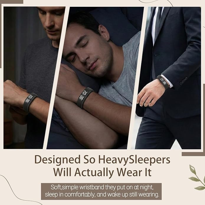 Vibrating Alarm Clock Watches Vibrating Alarm Wristband 40-Day Battery Life - Image 4
