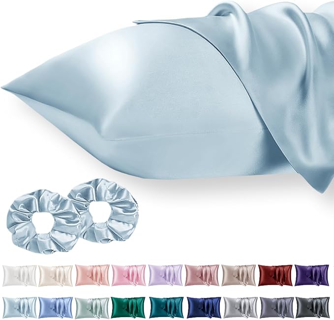 2 Pack Satin Pillowcase for Hair and Skin, Soft as Silk Pillowcases for Hair by Vielit
