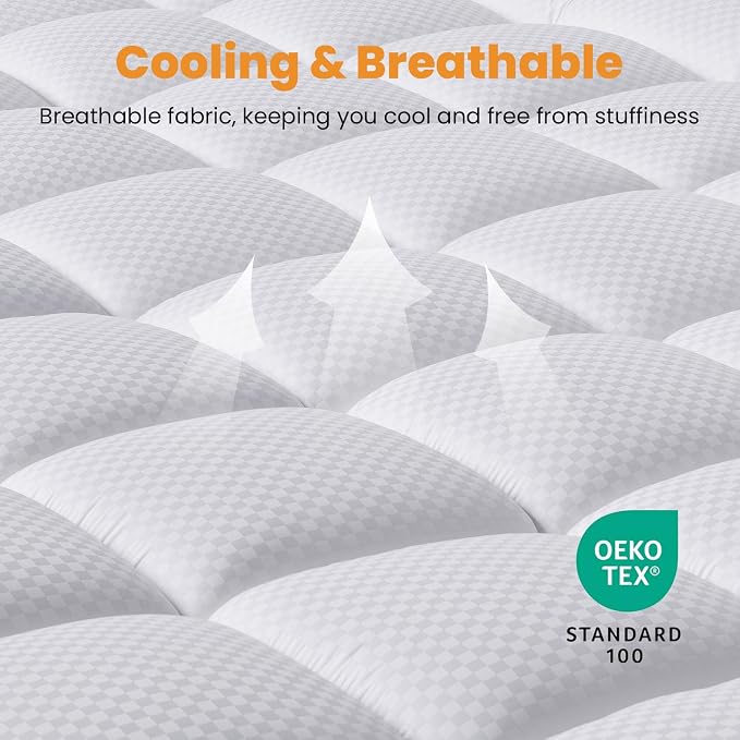 MATBEBY Olympic Super Queen Size Mattress Pad - Image 2
