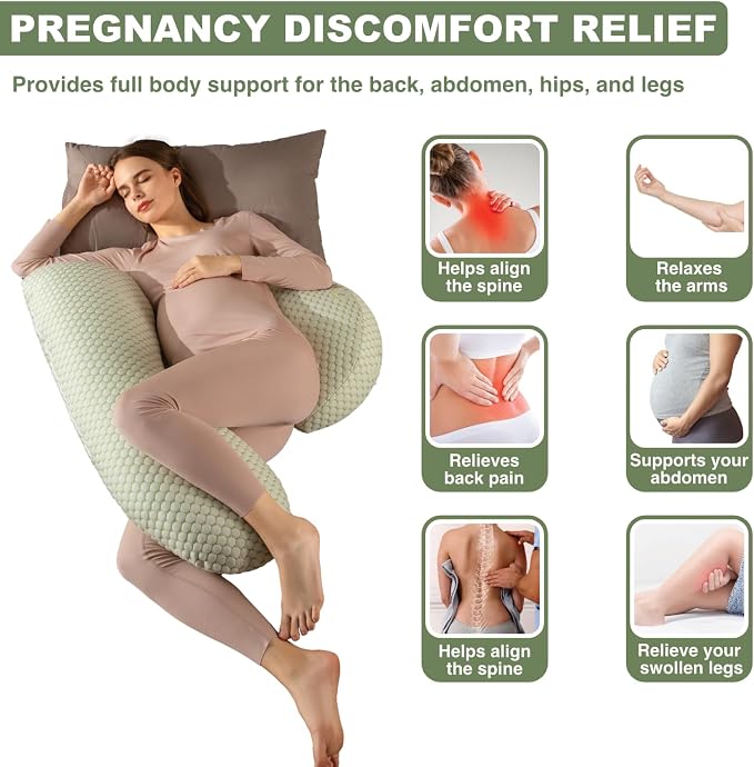 Pregnancy Pillows for Sleeping, Pregnancy Must Haves Body Pillow, Maternity - Image 2